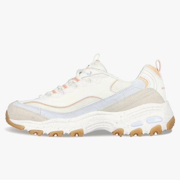 Skechers Dlites Sneaker in Natural/Multi - Picture 2 of 6